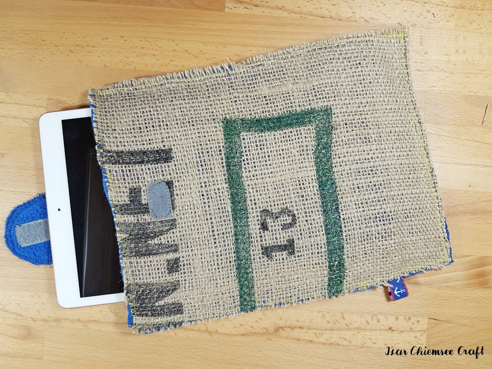 Upcycling: IPAD Cover Hülle mit Apple Pencil Halterung