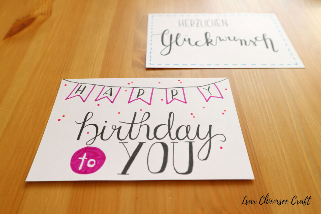 Happy Birthday Lettering