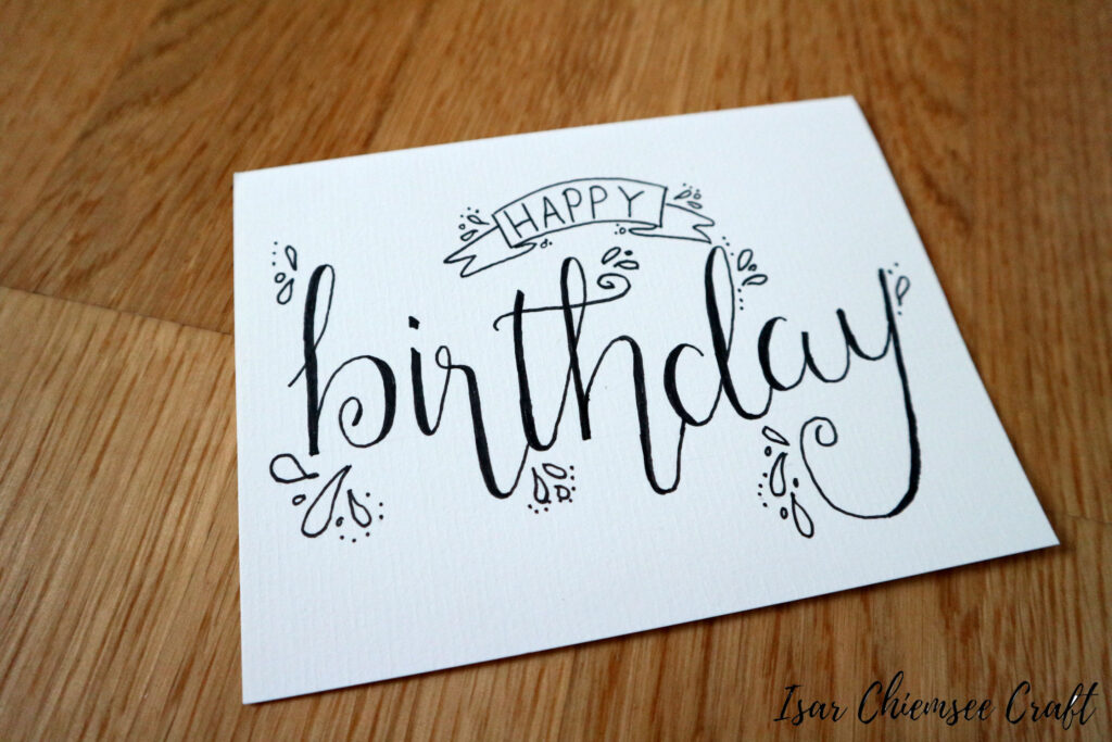 Happy Birthday Lettering