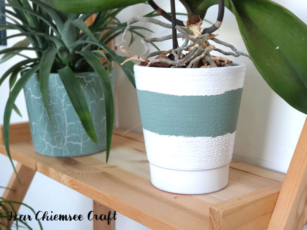 Blumentopf Kreidefarbe Upcycling DIY