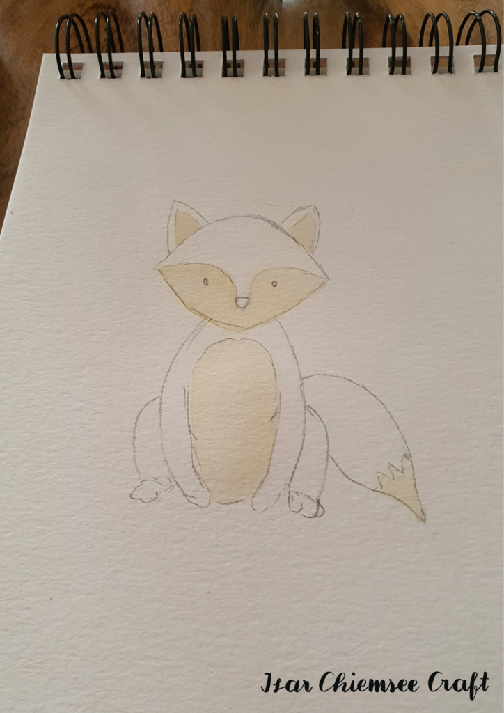 Watercolor, Aquarell malen, Fuchs, fox, watercolor basics