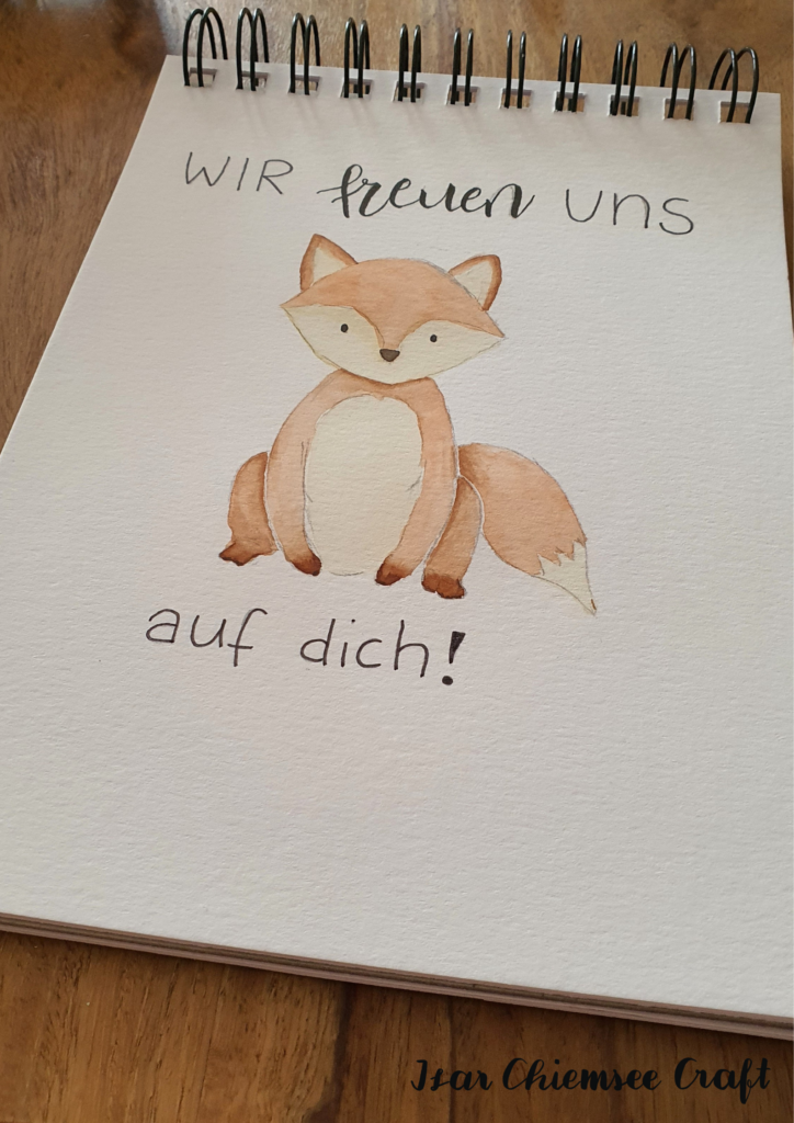 Watercolor, Aquarell malen, Fuchs, fox, watercolor basics